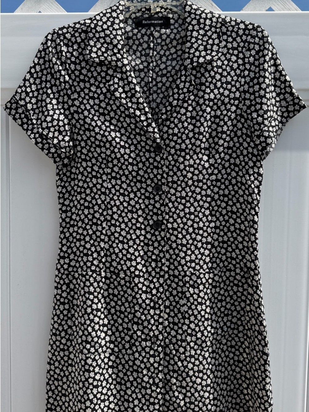 Reformation Floral Babydoll Shirt Dress